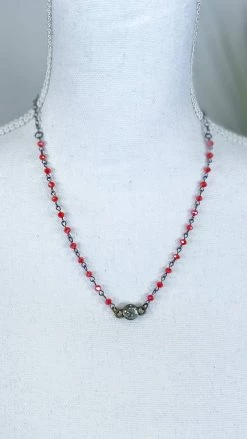 Lost & Found Orange Sophie Crystal Necklace