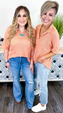 The ZigZag Stripe TOPS & TUNICS Orange Sunshine Girl Top