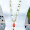 Bali Queen ACCESSORIES Orange Thea Tassel Necklace