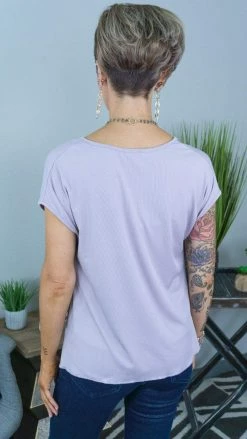 The ZigZag Stripe Orchid At First Sight Top TOPS & TUNICS