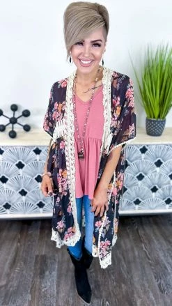 Easel OUTERWEAR Pack Your Suitcase Cardigan