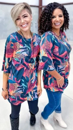 The ZigZag Stripe Paradise On Earth Top TOPS & TUNICS