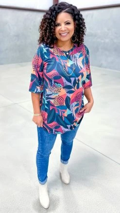 The ZigZag Stripe Paradise On Earth Top TOPS & TUNICS