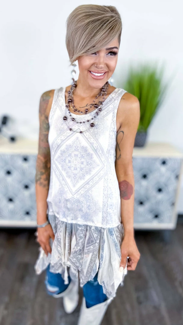 Origami Patterned Looks Like Fun Tank