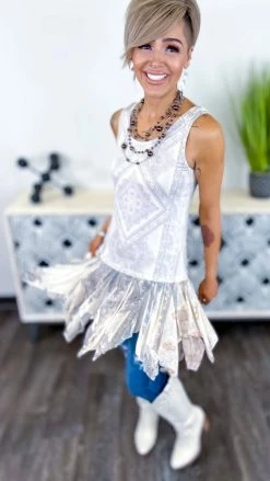 Origami Patterned Looks Like Fun Tank