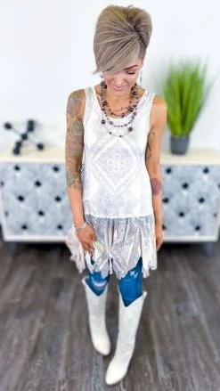 Origami Patterned Looks Like Fun Tank