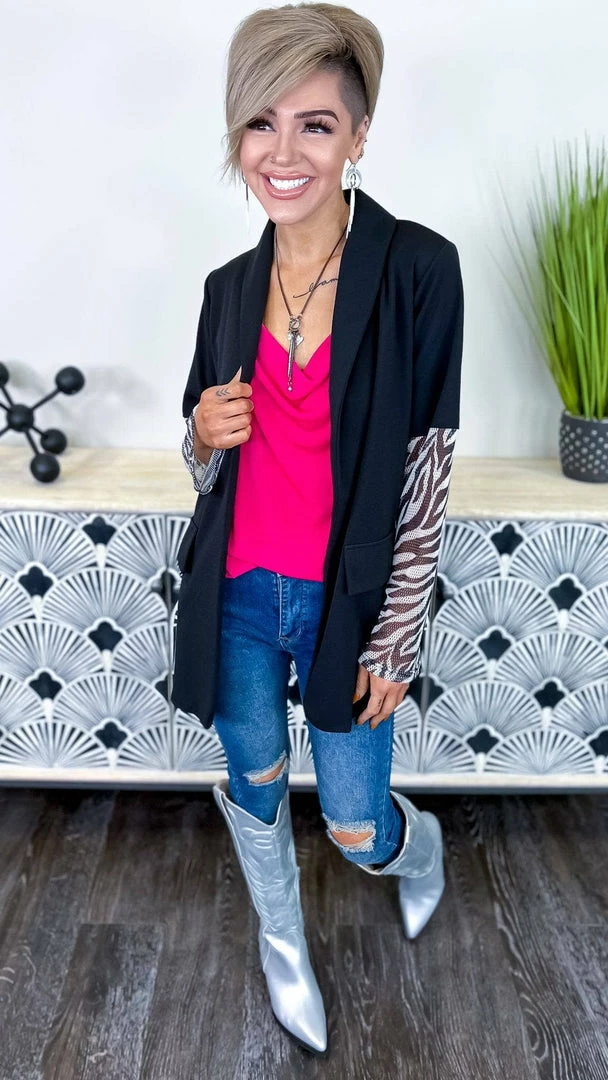 The ZigZag Stripe Penthouse Blazer