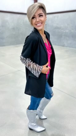 The ZigZag Stripe Penthouse Blazer