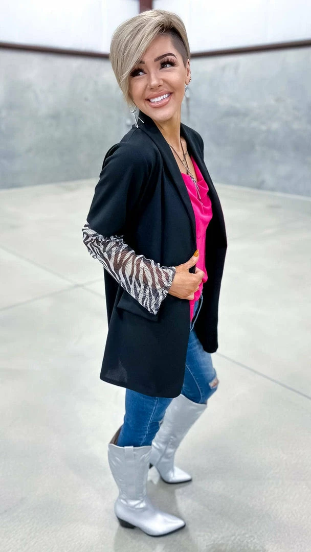 The ZigZag Stripe Penthouse Blazer