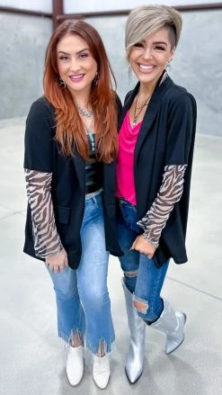 The ZigZag Stripe Penthouse Blazer