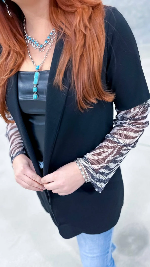 The ZigZag Stripe Penthouse Blazer