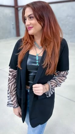 The ZigZag Stripe Penthouse Blazer