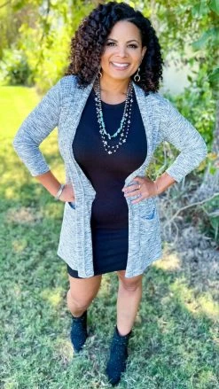 The ZigZag Stripe Perfect Companion Cardigan OUTERWEAR