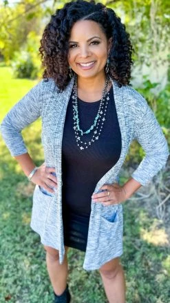 The ZigZag Stripe Perfect Companion Cardigan OUTERWEAR