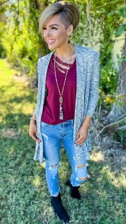 The ZigZag Stripe Perfect Companion Cardigan OUTERWEAR