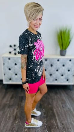 The ZigZag Stripe Pink Cardio Cutie Shorts