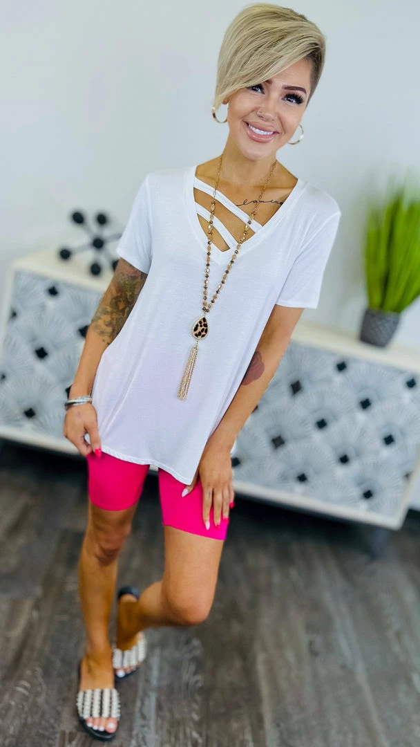 The ZigZag Stripe Pink Cardio Cutie Shorts