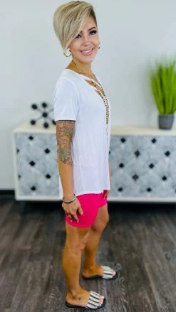 The ZigZag Stripe Pink Cardio Cutie Shorts