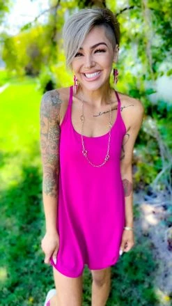 The ZigZag Stripe Pink Cycle Queen Dress