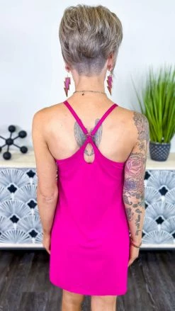 The ZigZag Stripe Pink Cycle Queen Dress