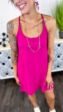 The ZigZag Stripe Pink Cycle Queen Dress