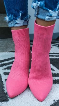 Chinese Laundry Pink Elba Booties