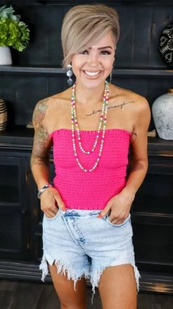 Zenana Pink Flirty Look Top [NO RETURNS]