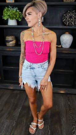 Zenana Pink Flirty Look Top [NO RETURNS]