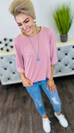 The ZigZag Stripe Pink Future Moves Top TOPS & TUNICS