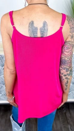 The ZigZag Stripe TOPS & TUNICS Pink Glam Gal Tank