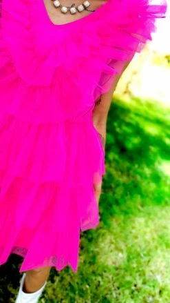 The ZigZag Stripe DRESSES Pink Glamour Hour Dress