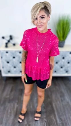 Andree TOPS & TUNICS Pink Make Them Jealous Top