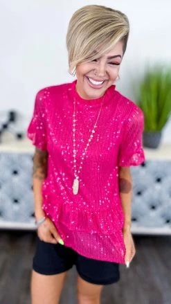 Andree TOPS & TUNICS Pink Make Them Jealous Top