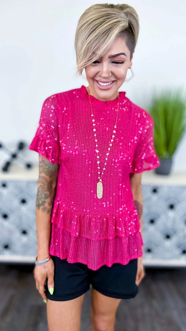 Andree TOPS & TUNICS Pink Make Them Jealous Top