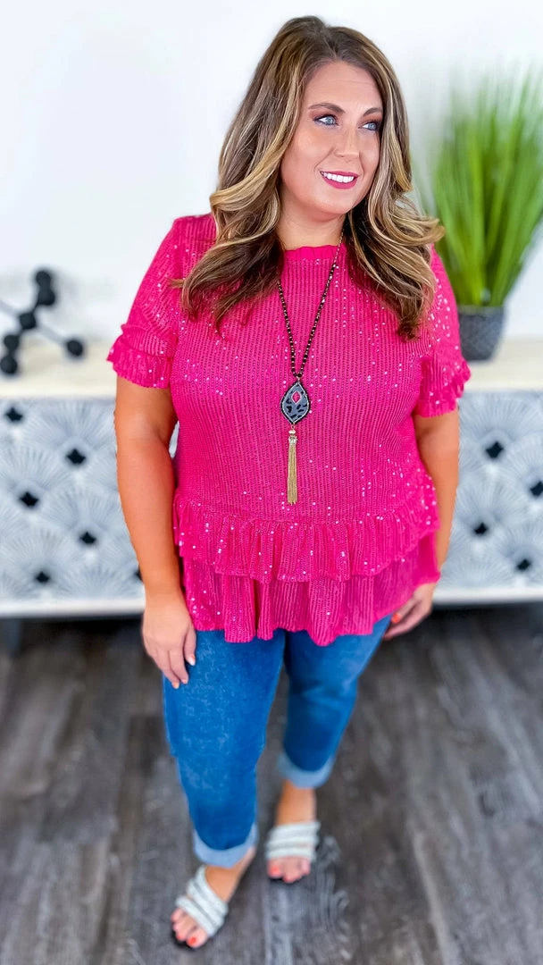 Andree TOPS & TUNICS Pink Make Them Jealous Top