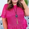 Andree TOPS & TUNICS Pink Make Them Jealous Top