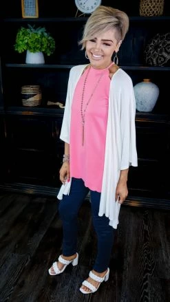 The ZigZag Stripe TOPS & TUNICS Pink Modern Ideas Tank [NO RETURNS]