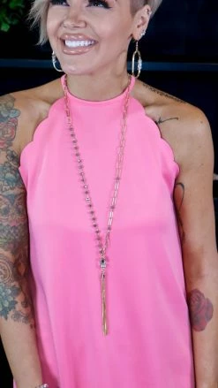 The ZigZag Stripe TOPS & TUNICS Pink Modern Ideas Tank [NO RETURNS]