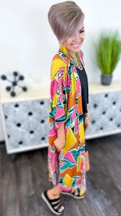 Your Fashion Wholesale Pink New Mix Tape Cardigan [NO RETURNS]