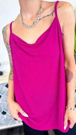 The ZigZag Stripe Pink Night Train Tank