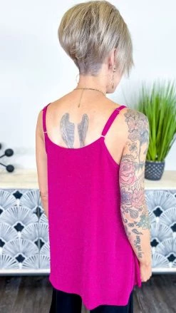 The ZigZag Stripe Pink Night Train Tank