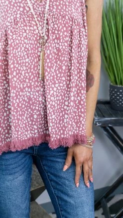 Umgee Pink Run Free Tank TOPS & TUNICS