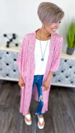 Your Fashion Wholesale Pink Subtle Style Cardigan