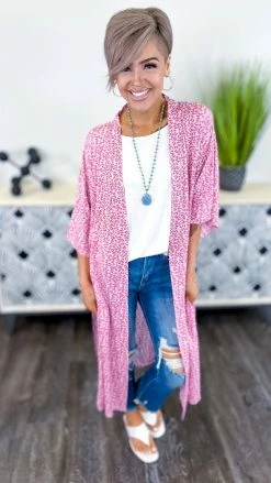 Your Fashion Wholesale Pink Subtle Style Cardigan