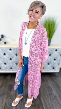 Your Fashion Wholesale Pink Subtle Style Cardigan
