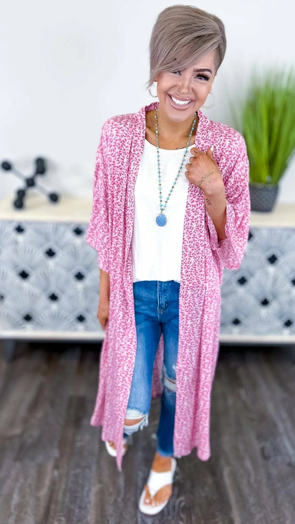 Your Fashion Wholesale Pink Subtle Style Cardigan