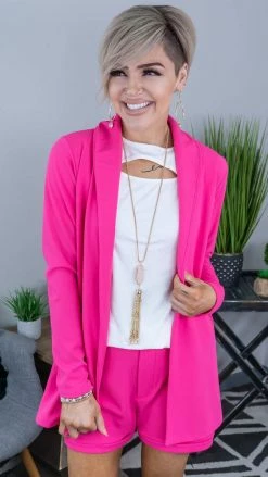 The ZigZag Stripe Pink Wow Factor Shorts [NO RETURNS]