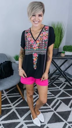 The ZigZag Stripe Pink Wow Factor Shorts [NO RETURNS]