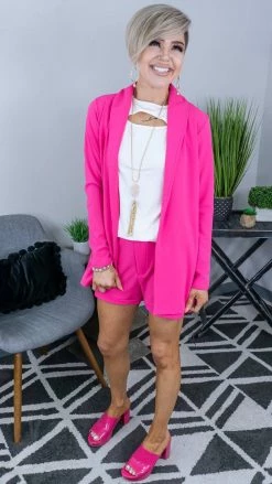 The ZigZag Stripe Pink Wow Factor Shorts [NO RETURNS]