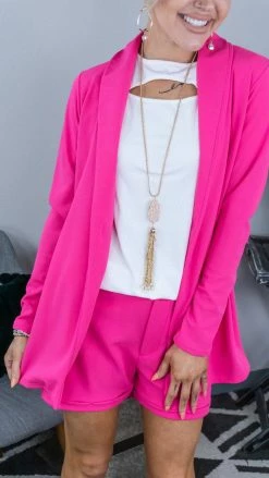 The ZigZag Stripe Pink Wow Factor Shorts [NO RETURNS]